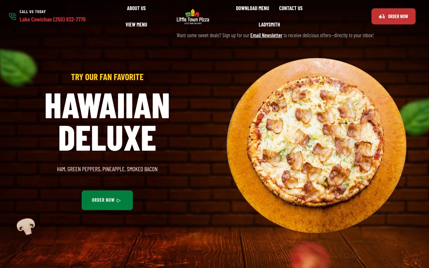 The current homepage